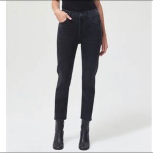 AGOLDE Jeans Sz 32 Black Skinny High  Rise Jeans